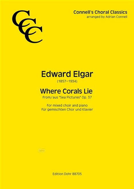 Edward Elgar: Where Corals Lie, Noten