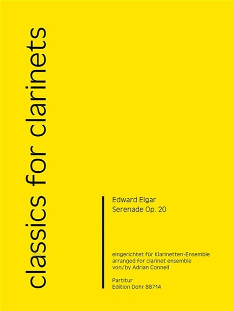 Edward Elgar: Serenade op. 20, Noten