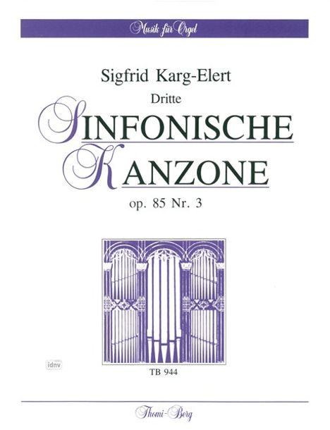 Sigfrid Karg-Elert: Dritte sinfonische Kanzone op., Noten