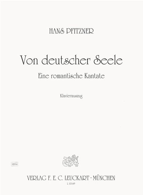 Von deutscher Seele op. 28, Noten