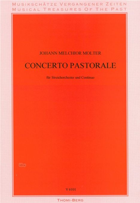 Johann Melchior Molter: Concerto pastorale für Streich, Noten