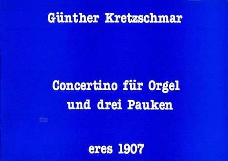 Günther Kretzschmar: Concertino, Noten