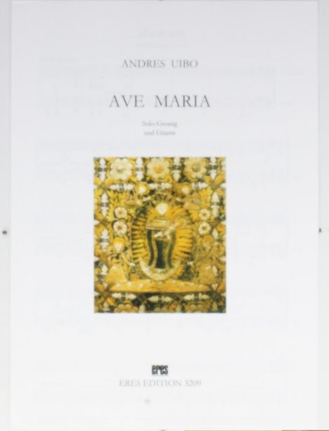Andres Uibo: Ave Maria Gesang, Gitarre (2012), Noten