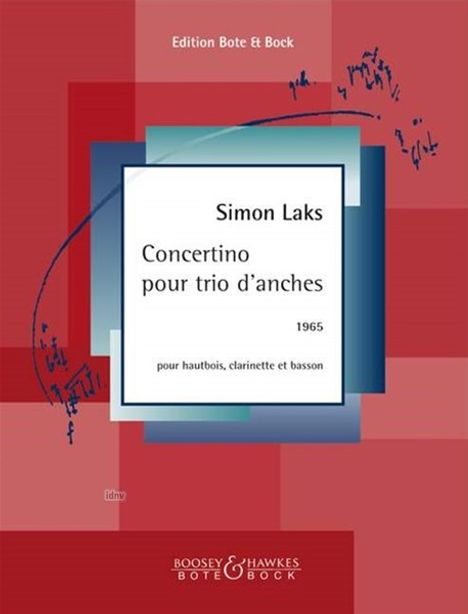 Simon Laks: Concertino pour trio d'anches, Noten