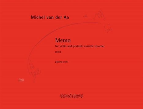 Michel van der Aa: memo, Noten