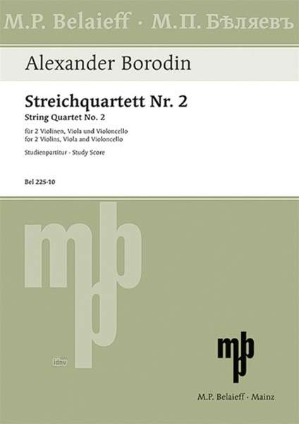 Alexander Borodin: Streichquartett Nr. 2 D-Dur, Noten