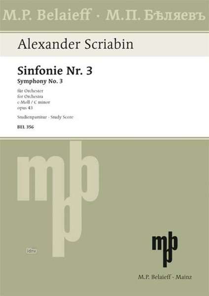 Alexander Nikolajewitsch Skrjabin: Scriabin, Alexander :Sinf. Nr. 3 /ST /BR, Noten