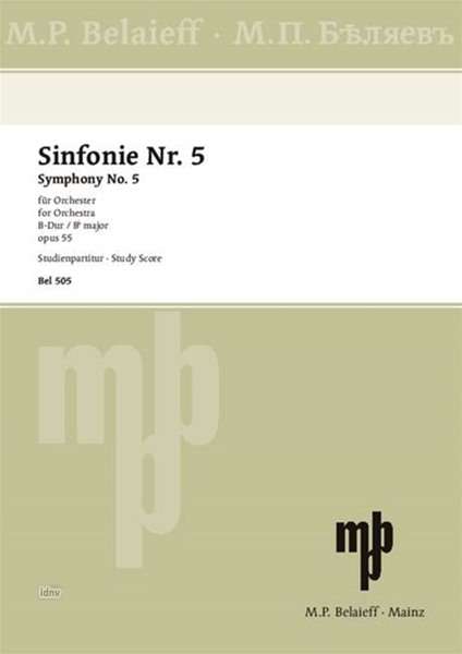 Alexander Glasunow: Sinfonie Nr. 5 B-Dur op. 55, Noten