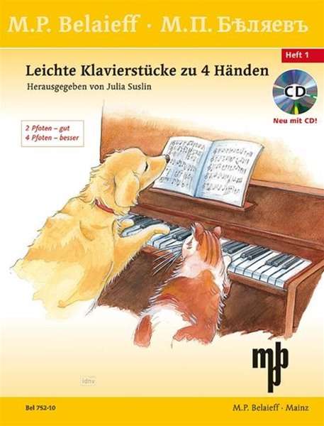 Leichte Klavierstücke zu vier Händen 1, Buch