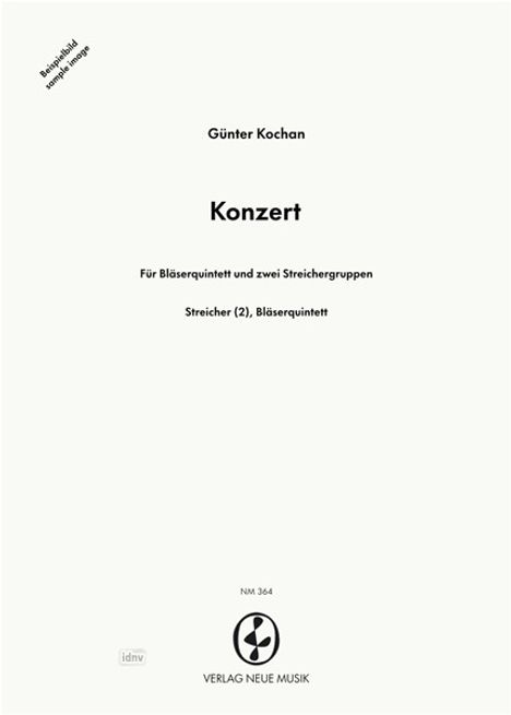 Günter Kochan: Konzert, Noten