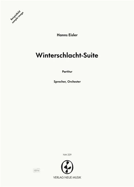 Hanns Eisler: Winterschlacht-Suite, Noten