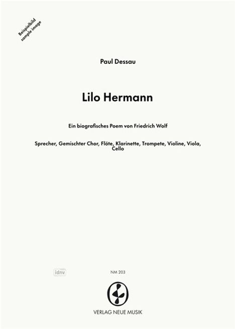 Lilo Hermann - ein biographisc, Noten