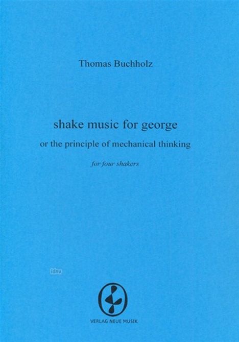 Thomas Buchholz: shake music for george, Noten