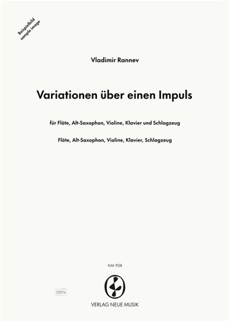 Vladimir Rannev: Variationen über einen Impuls, Noten