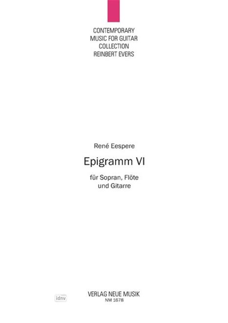 Epigramm VI, Noten