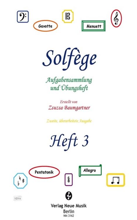 Zsuzsa Baumgartner: Solfege - Heft 3, Noten