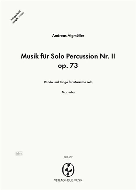 Andreas Aigmüller: Musik für Solo Percussion Nr., Noten