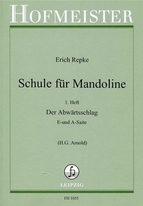 Erich Repke: Schule für Mandoline, Noten