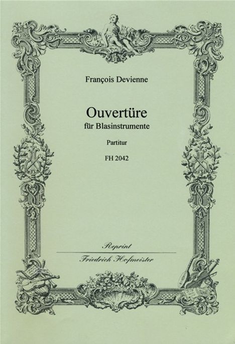 Francois Devienne: Ouvertüre für Blasinstrumente, Part., Noten