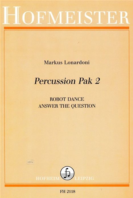Markus Lonardoni: Percussion-Pak 2, Noten