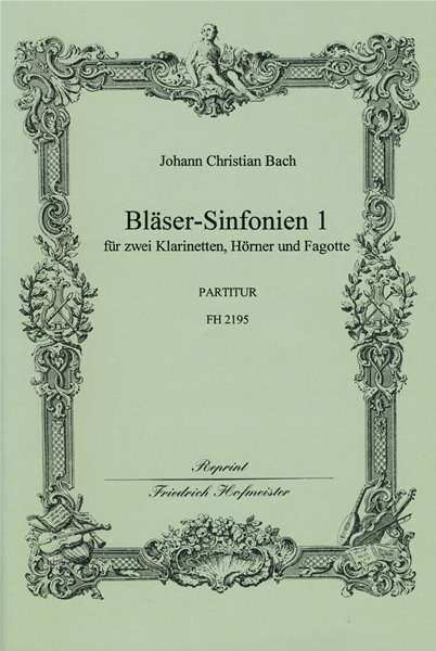 Johann Christian Bach: Bläser-Sinfonien 1-3, Noten