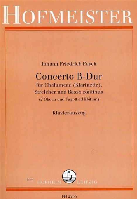 Johann Friedrich Fasch: Concerto B-Dur, Noten