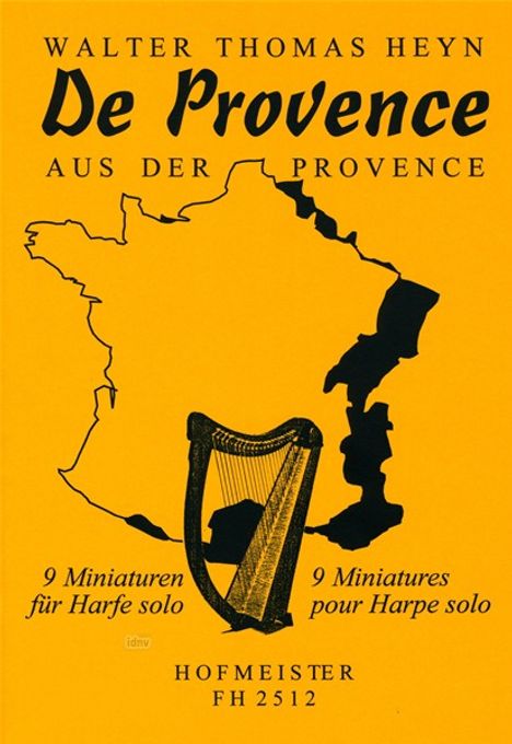 Walter Thomas Heyn: De Provence (Aus der Provence), Noten