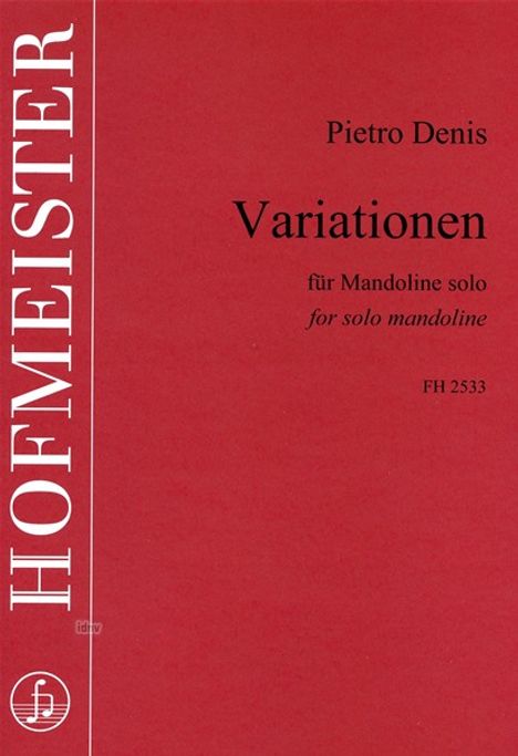 Pietro Denis: Variationen, Noten