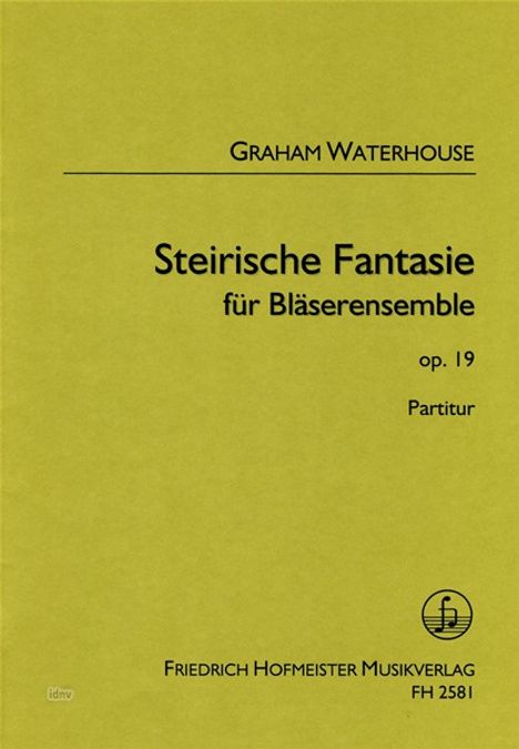 Graham Waterhouse: Steirische Fantasie für Bläserensemble op. 19, Noten