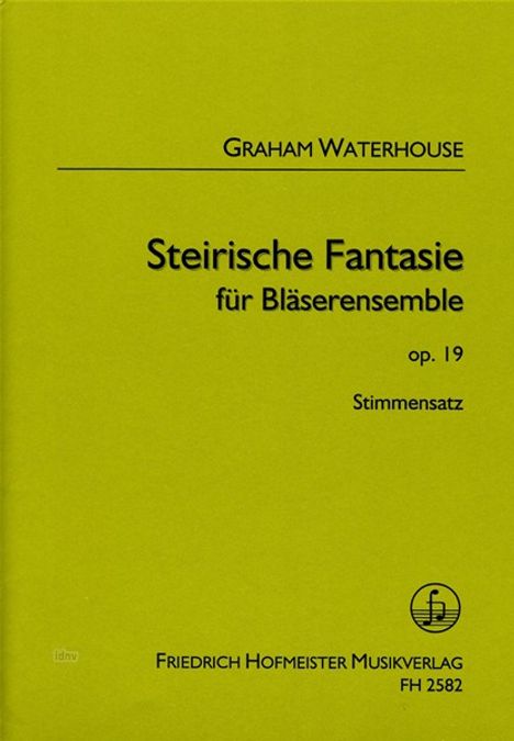 Graham Waterhouse: Steirische Fantasie für Bläserensemble op. 19, Noten