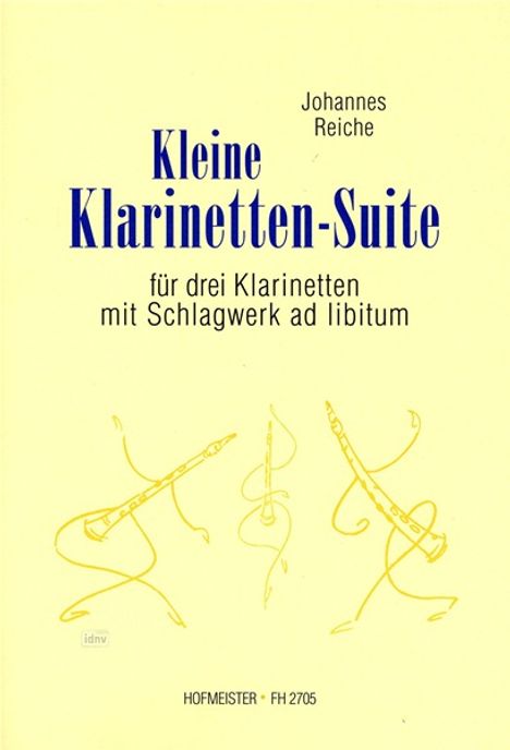 Johannes Reiche: Kleine Klarinetten-Suite, Noten