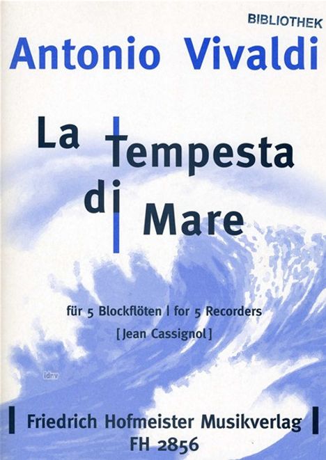 Antonio Vivaldi: La Tempesta di Mare, Noten