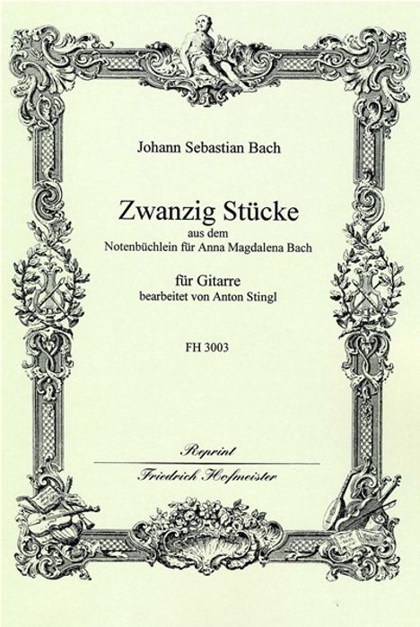 Johann Sebastian Bach: 20 leichte Stücke aus dem Notenbüchlein für Anna Magdalena.Bach, Noten