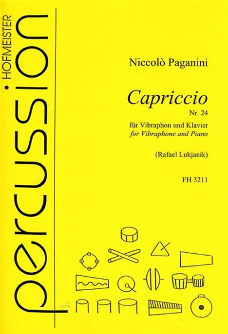 Niccolo Paganini: Cappricio Nr. 24, Noten