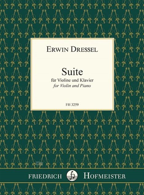Erwin Dressel: Suite für Violine und Klavier, Noten