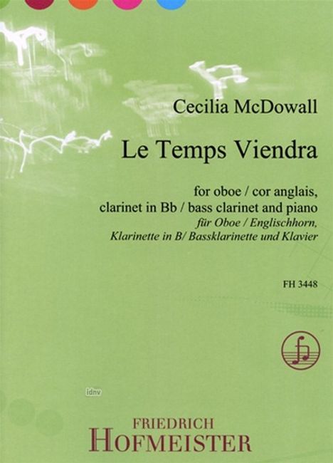 Cecilia McDowall: Le Temps viendra, Noten