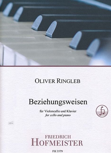 Oliver Ringleb: Beziehungsweisen für Violoncello und Klavier, Noten