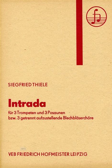 Siegfried Thiele: Intrada, Noten