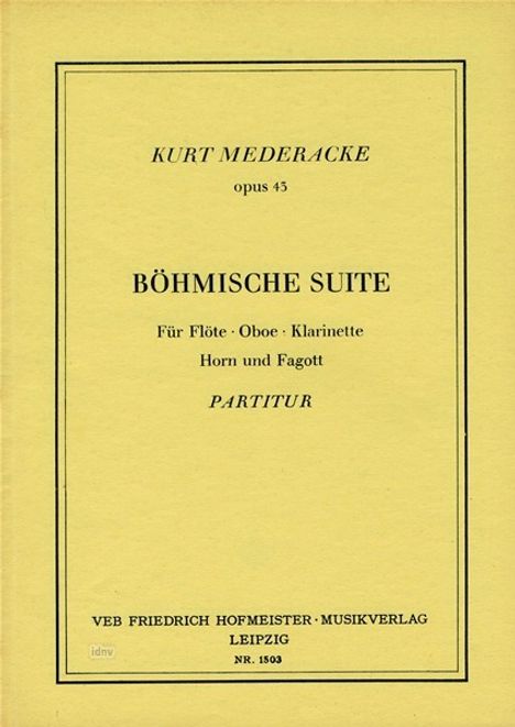 Böhmische Suite, Noten
