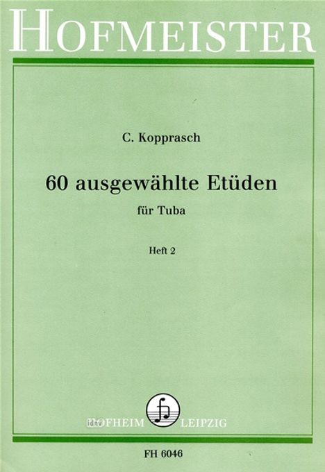 C. Kopprasch: 60 Etüden, Heft 2, Noten