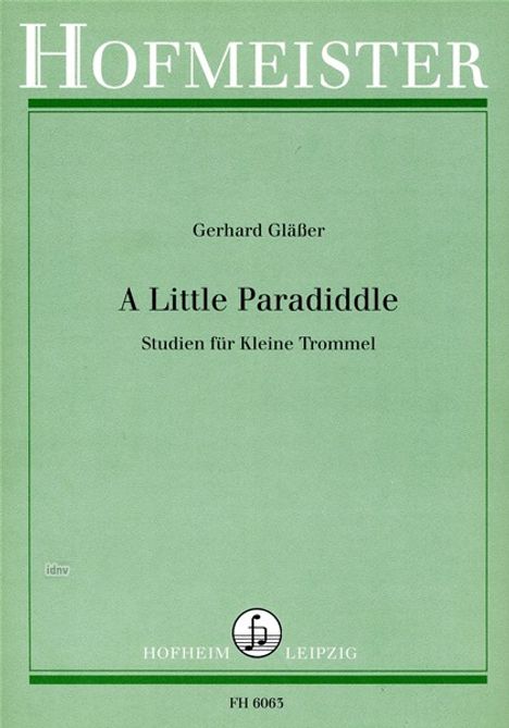 Gerhard Gläßer: A Little Paradiddle, Noten