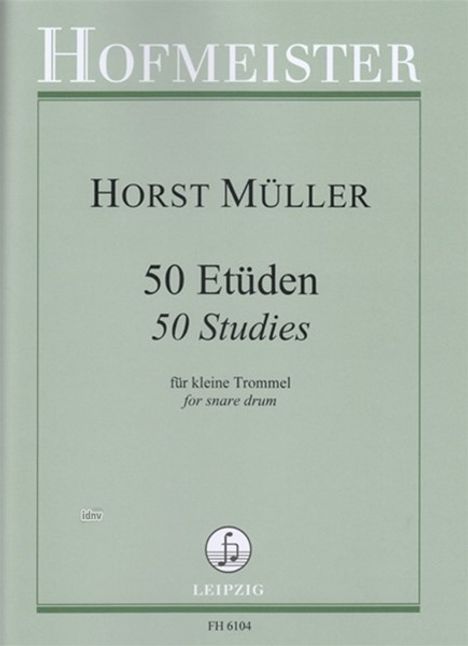 Heinz Müller: 50 Etüden für kleine Trommel, Noten