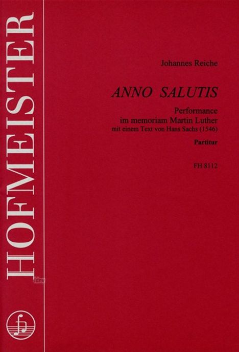 Johannes Reiche: Anno salutatis, Noten