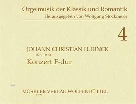 Johann Christian Heinrich Rinck: Konzert F-Dur, Noten