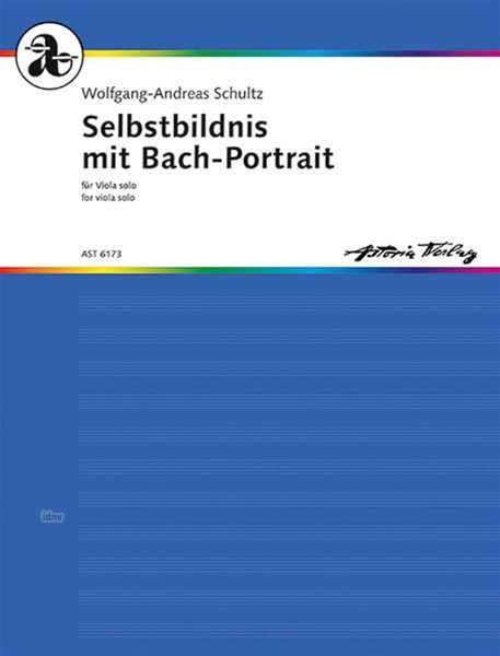 Wolfgang-Andreas Schultz: Selbstbildnis mit Bach-Portrait (1989), Noten