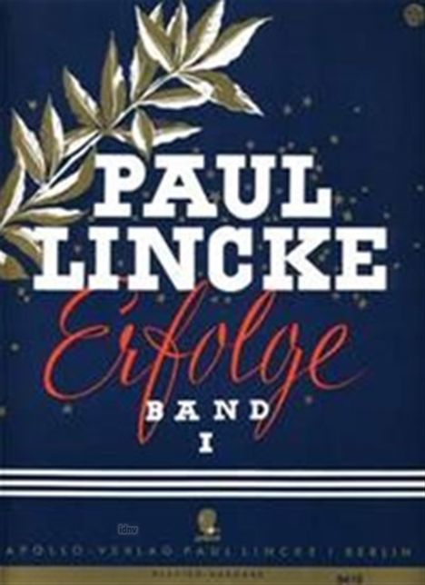 Paul Lincke: Paul Lincke-Erfolge, Noten