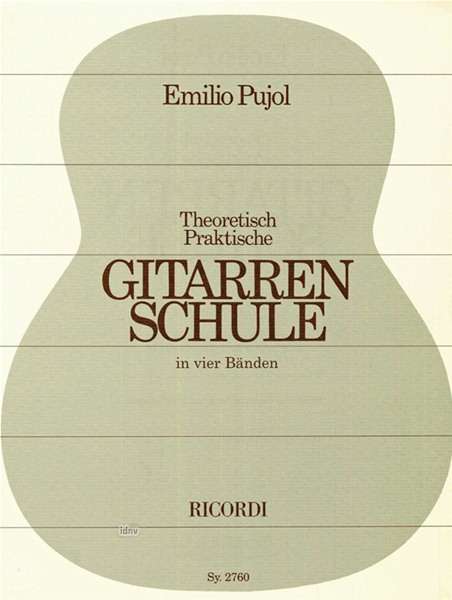 Emilio Pujol: Gitarrenschule, Bd. 1-4 kplt., Noten