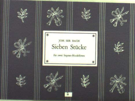 Johann Sebastian Bach: Bach, Johann Sebasti:Sieben Stücke f. zwei Sop, Noten