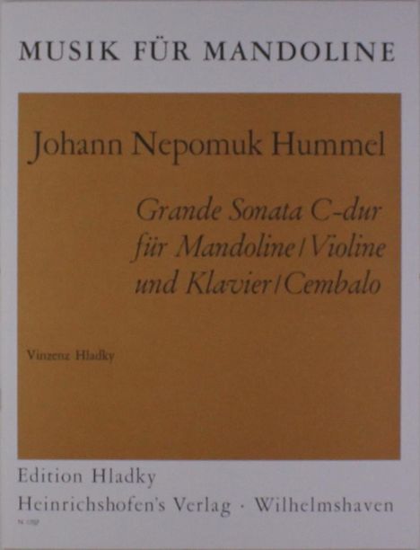 Johann Nepomuk Hummel: Grande Sonata C-Dur, Noten