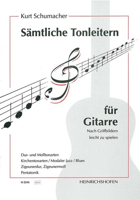 Kurt Schumacher: Sämtliche Tonleitern für Gitar, Noten